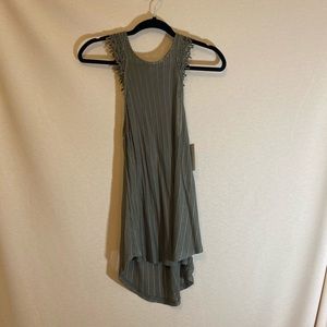 Lace Capped Flowy Tank